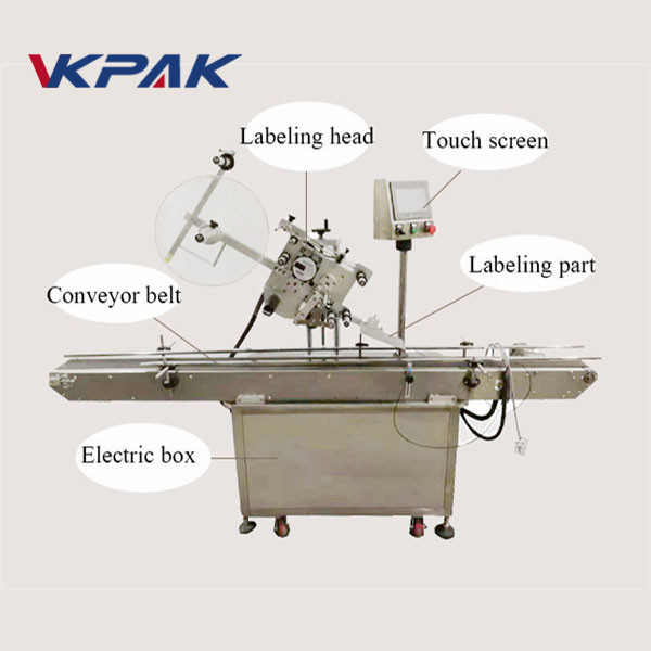 Elektryczny automatyczny aplikator etykiet do płaskich powierzchni Lżejsza maszyna do etykietowania