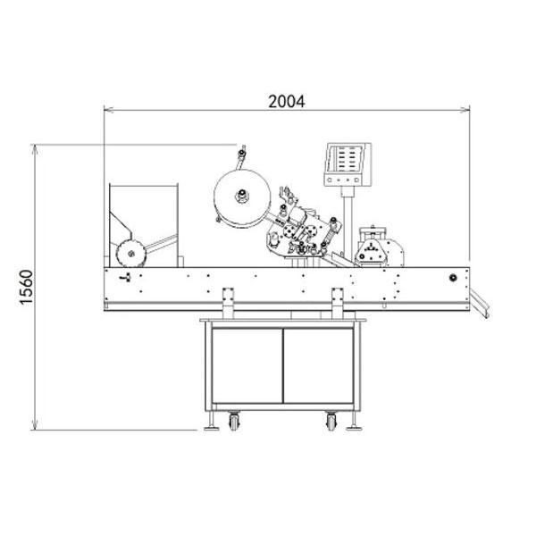 Szybka, w pełni automatyczna maszyna do etykietowania małych butelek