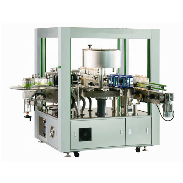 Rotary Labeler Machine z przodu iz tyłu
