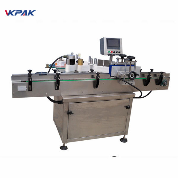 SUS304 Servo Motor Automatyczna maszyna do etykietowania okrągłych butelek Sterowanie PLC