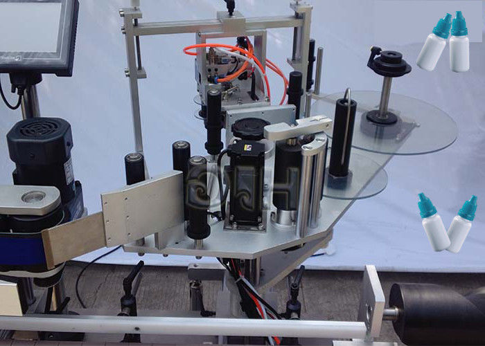 Chiny Górna / dolna strona Pionowa naklejka Okrągła maszyna do etykietowania butelek z automatycznym dostawcą