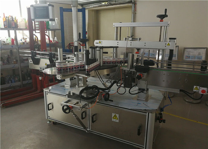 Dwugłowicowa owalna maszyna do etykietowania butelek do owalnych butelek w przemyśle chemicznym