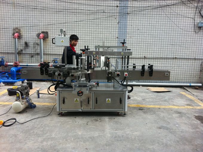 W pełni automatyczna samoprzylepna okrągła maszyna do etykietowania butelek z przodu iz tyłu